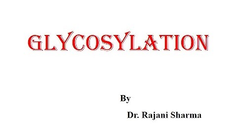 Glycosylation as perJNU, CSIR-NET, GATE, DBT, GRE and ICMR syllabus