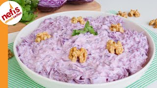 Yoğurtlu Mor Lahana Salatası | Nasıl Yapılır