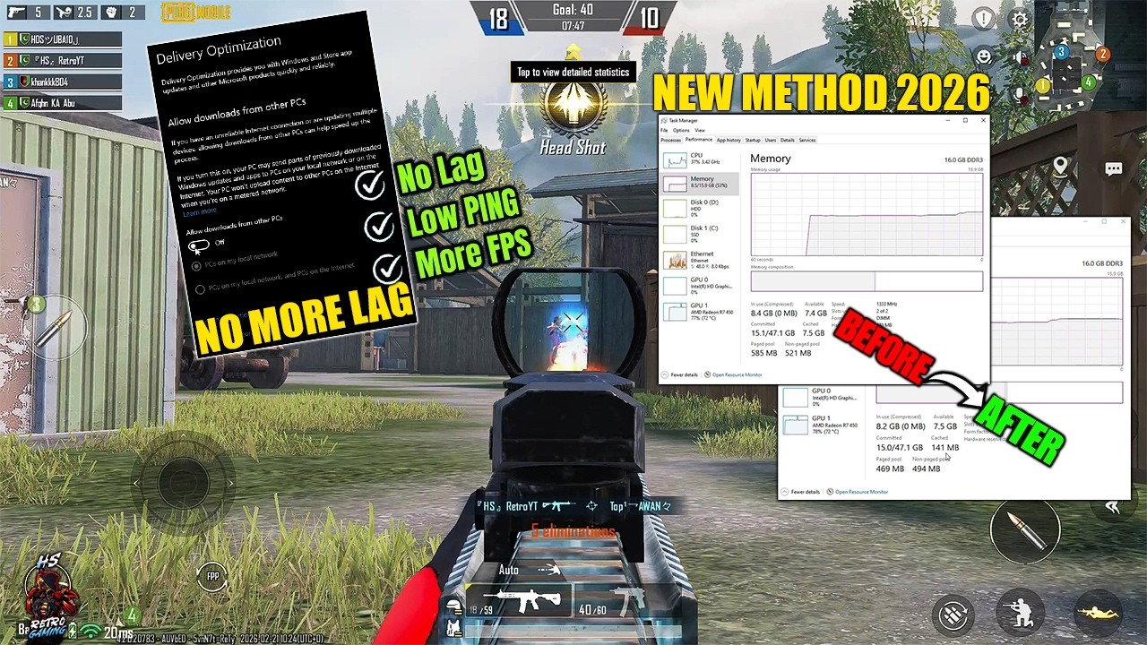 GameLoop New 2 Methods 2026 Lag Fix 🚀 | PUBG Mobile Emulator Best Settings
