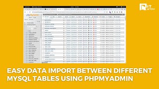 Import data from one mysql database to another similar mysql database or table (phpmyadmin)
