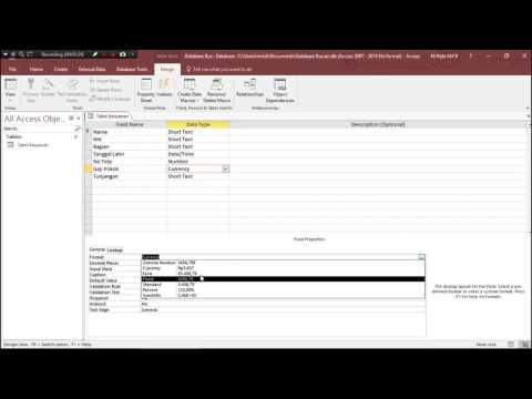 Cara Membuat Query Di Ms Access 2013 Youtube