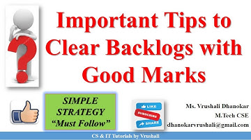 Important Tips to Clear Backlogs with Good Marks | Pass Engineering Exams