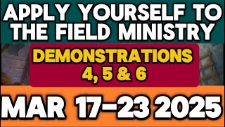 DEMONSTRATIONS 4, 5, & 6 MARCH 17-23 MIDWEEK MEETING ENGLISH✅ & FILIPINO✅