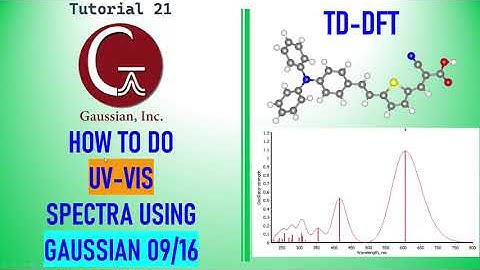 How to calculate UV-VIS TD-DFT spectra using Gaussian 09W | TD-DFT | Absorbance Spectrum