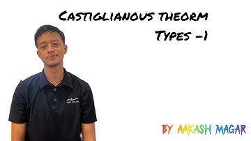 Unit-2 Types-1 Castiglianos Theorem/TOS-II /Aakash Magar/BE Civil 5th sem|PU,TU,IOE
