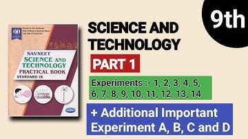 Std 9th | Science 1 | All Experiments | Practical Book | Answer | Solution Buddy