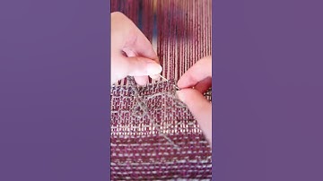 Hemstitching a Handwoven Piece
