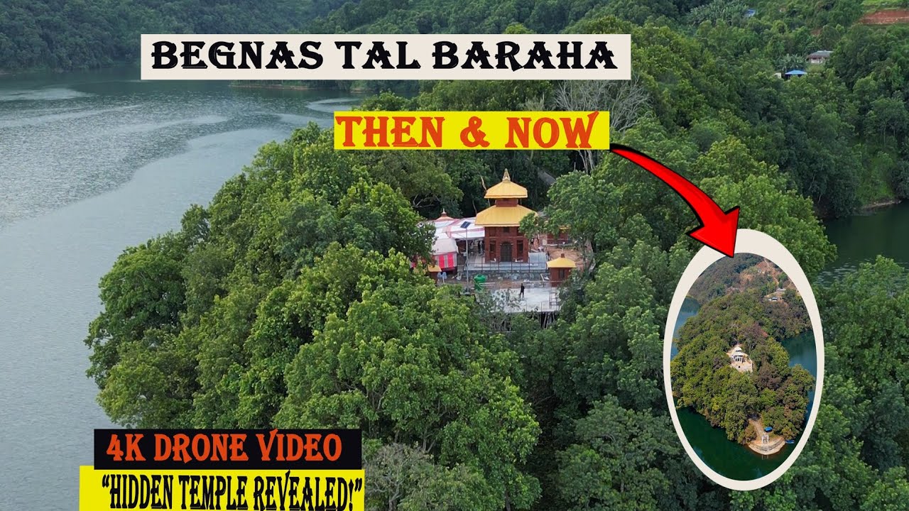 “Hidden Island Temple of Begnas Lake | Before vs After Drone View - YouTube