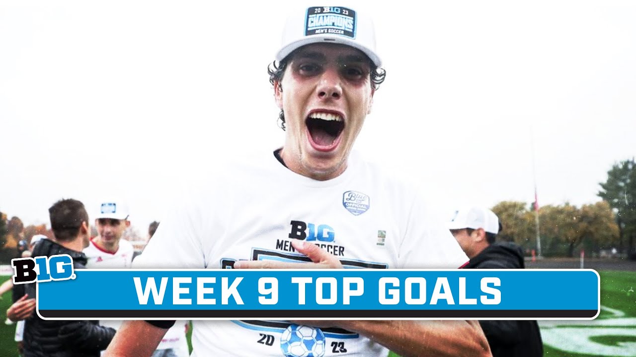 Week 9: Top Goals | Big Ten Men's Soccer - YouTube