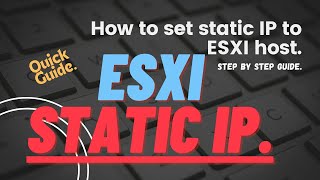 Master ESXi: Easy Guide to Assign Static IP on Any Version! #esxi #virtualization Content