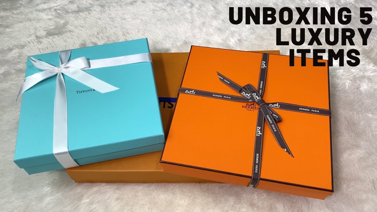 Unboxing 5 Luxury Items - Louis Vuitton, Tiffany, Hermes, Chanel