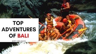 Top 5 Adventure Activities to try in Bali. #bali #travel #ziffyholidays