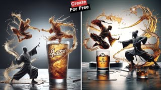 How To Create 3D Splash Effect Social Media Images |Bing Ai Tutorial. screenshot 4