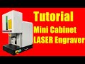 Tutorial how to use mini cabinet fiber laser engraving machine  full enclosed laser marking machine