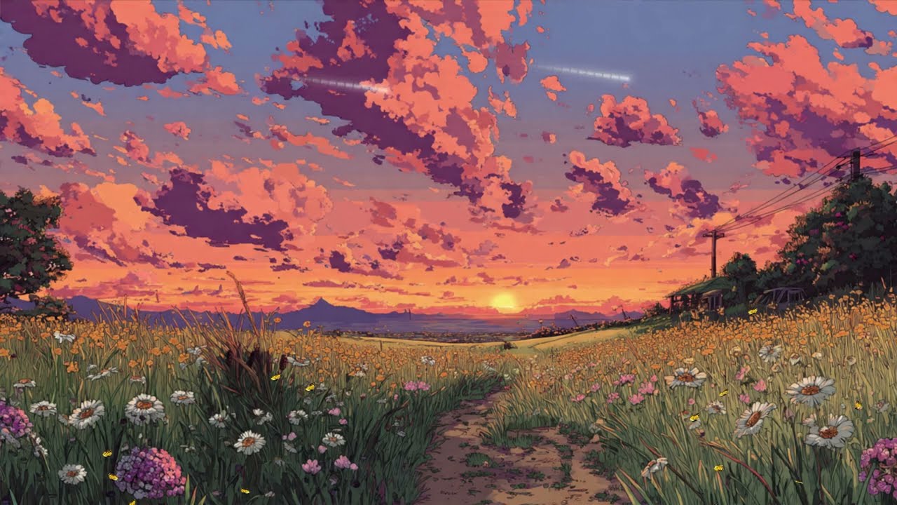 Lofi Sunset Ambience 🌅 Chill Beats for Relaxing, Studying & Stress Relief