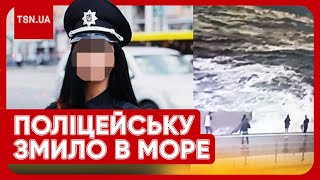 🌊😱 В Одесі 20-річну поліцейську змило в море під час фотосесії! Відео моменту трагедії!