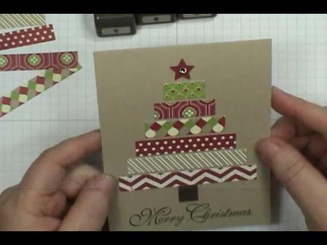 Create A Paper Strips Christmas Card - Michelle James Designs