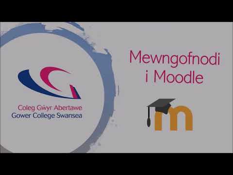 Mewngofnodi i Moodle (How to, Cymraig)