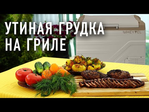 Утиная грудка на гриле. Купил автохолодильник Meyvel AF-F50 на Яндекс Маркете