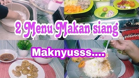 MASAK 2 MENU MAKAN SIANG || MASAK DI DAPUR SEDERHANA || SOP AYAM , PERKEDEL KENTANG