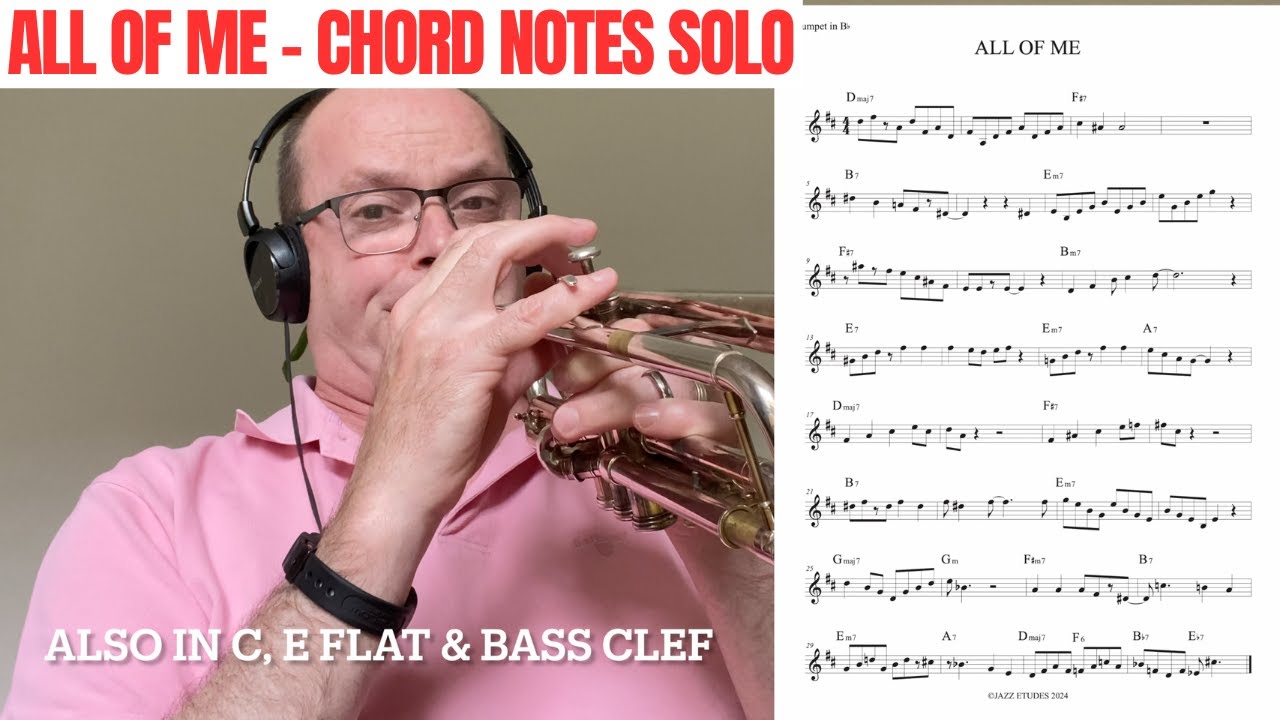 All of me jazz solo Chord notes only Chords Chordify