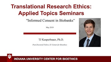 TREATs Talk: "Informed Consent in Biobanks"