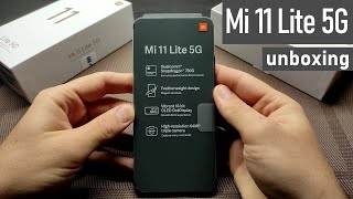 Xiaomi Mi 11 Lite 5G Unboxing ★ Truffle Black ★ 4K UHD