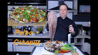 Pulpo - Oktopus  بايلا بالارز والاخطبوط مع فواكه البحر جد لذيذة وسهلة لشهر رمضان