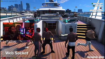 GTA RP | TEE GRIZZLEY CHILLING WITH GAZA ON A YACHT?! 😭 *VERY FUNNY* | GrizzleyWorld RP