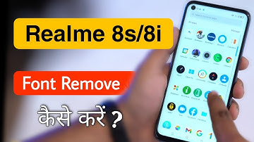 How to Remove Font Style in Realme 8s/8i | Realme 8s 5G Default Font Style Set Kaise Kare