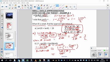 COSBICMATHS SMALL ANGLE APPROXIMATIONS