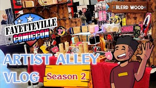 Artist Alley Vlog Season 2: Fayetteville Comic Con| Wrestle mania I guess..