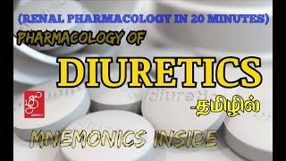 DIURETICS  PHARMACOLOGY | RENAL PHARMACOLOGY | DIURETICS  IN TAMIL