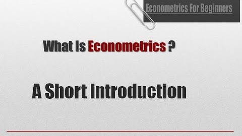 Introduction to econometrics