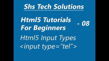 Html5 Input Type : Input type tel