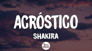 Shakira - Acróstico (Letra\/Lyrics)