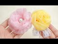 Most Simple Craft Ribbon Fabric Making a Beautiful Women Hairclip / Hairpin Flower For Beginners