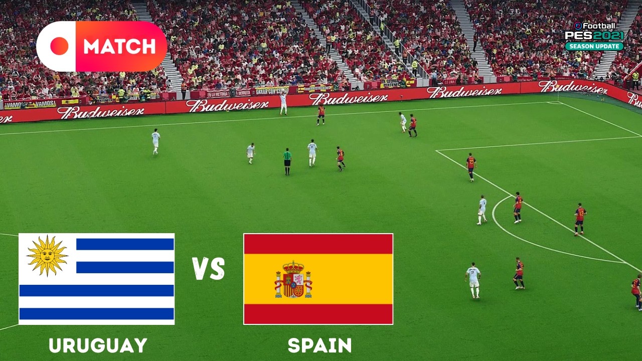 SPAIN vs URUGUAY | World Cup 2026 Match Simulation | eFootball PES 21 Gameplay