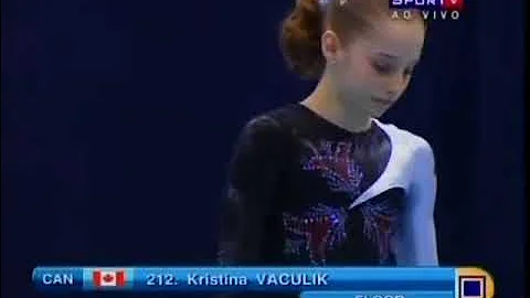 Kristina Vaculik. CAN. 2008 Moscow World Cup. EF FX (4th)