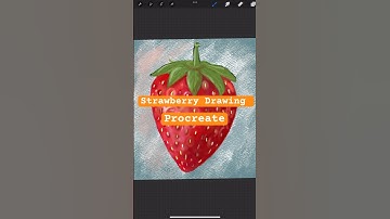 Watch Me Draw Strawberries in Procreate ✍️🍓 #Shorts #drawing # #DigitalArtShorts