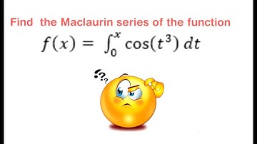 Find Maclaurin series of the integral function and determine  radius of convergence
