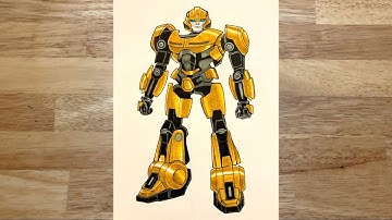 How to draw Bumblebee | transformers one