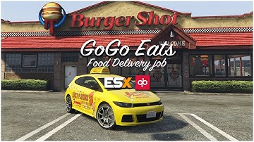 🚗 GoGo Eats - Food Delivery Job | GTA O-Inspired [FiveM Scripts]