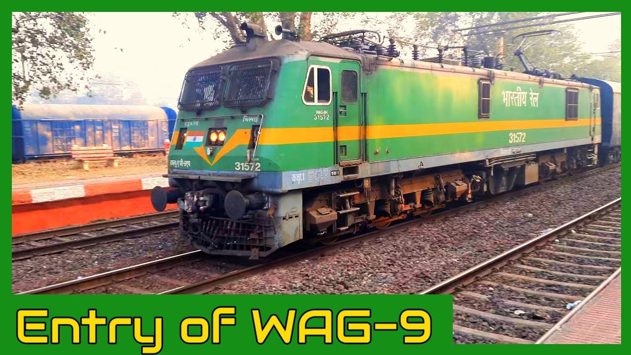 Nmg Rake 𝐖𝐀𝐆 𝟗 hauling NMG Rake Parcel Train - YouTube