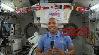 astronot was amazed at the set outside the space station