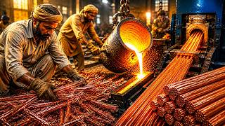 Millions of Scrap Electric Cables Recycled Into Pure Copper Wire ⚡ | Satisfying Recycling Process