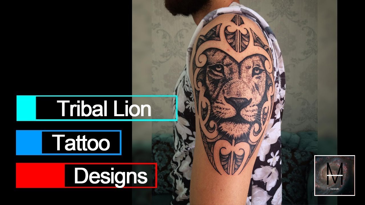 Tribal Lion Tattoo Designs - YouTube