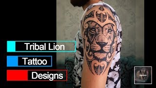 Tribal Lion Tattoo Designs