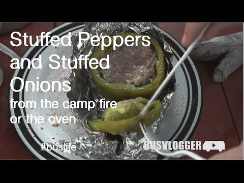 Stuffed Peppers and Stuffed Onions