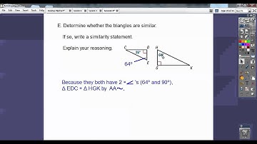 Similar Triangles by AA - Section 6.4